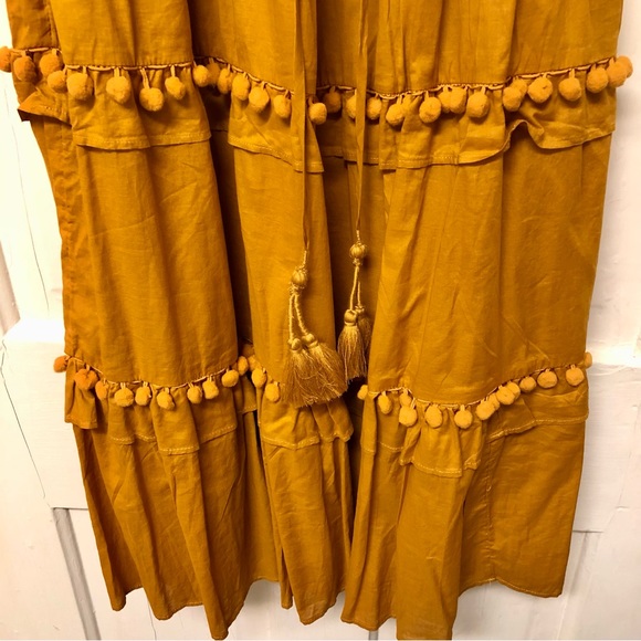 NWT J crew Point Sur Pom Pom Midi Dress - Picture 8 of 10